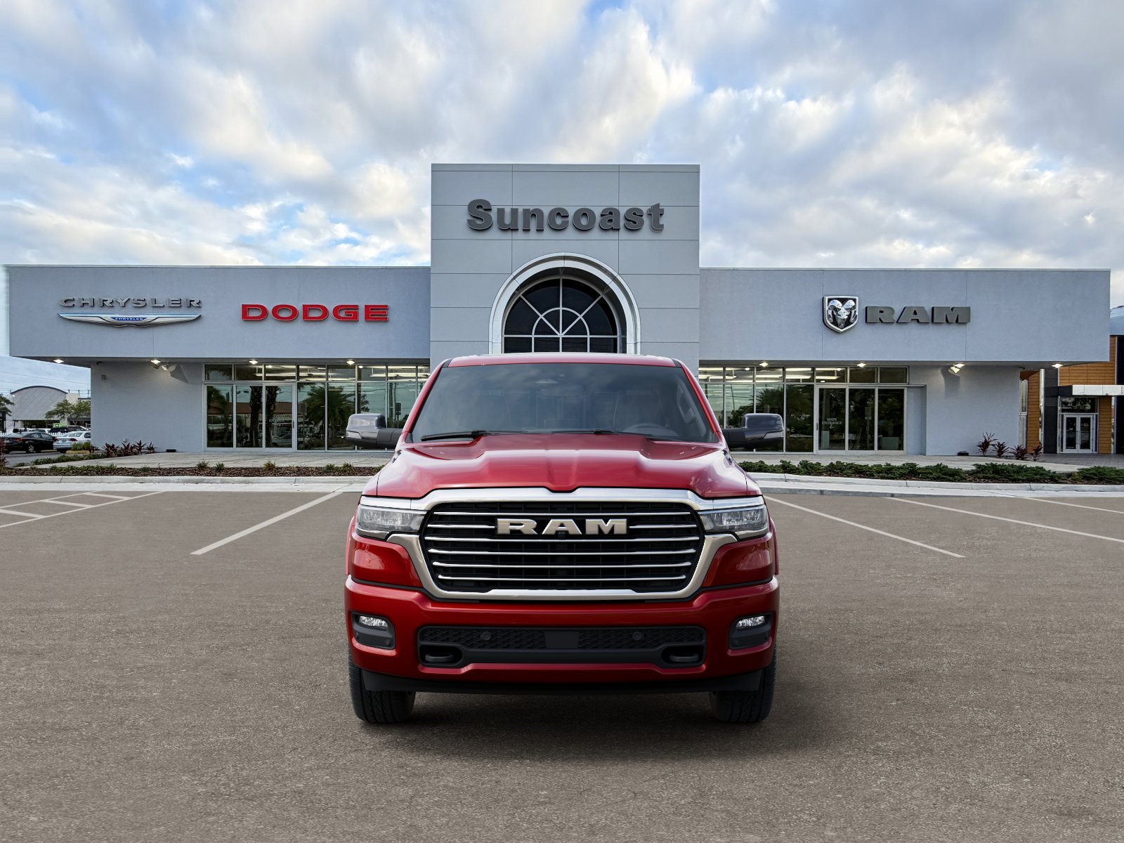 New 2026 Molten Red Pearl-Coat Exterior Paint RAM Laramie image 39