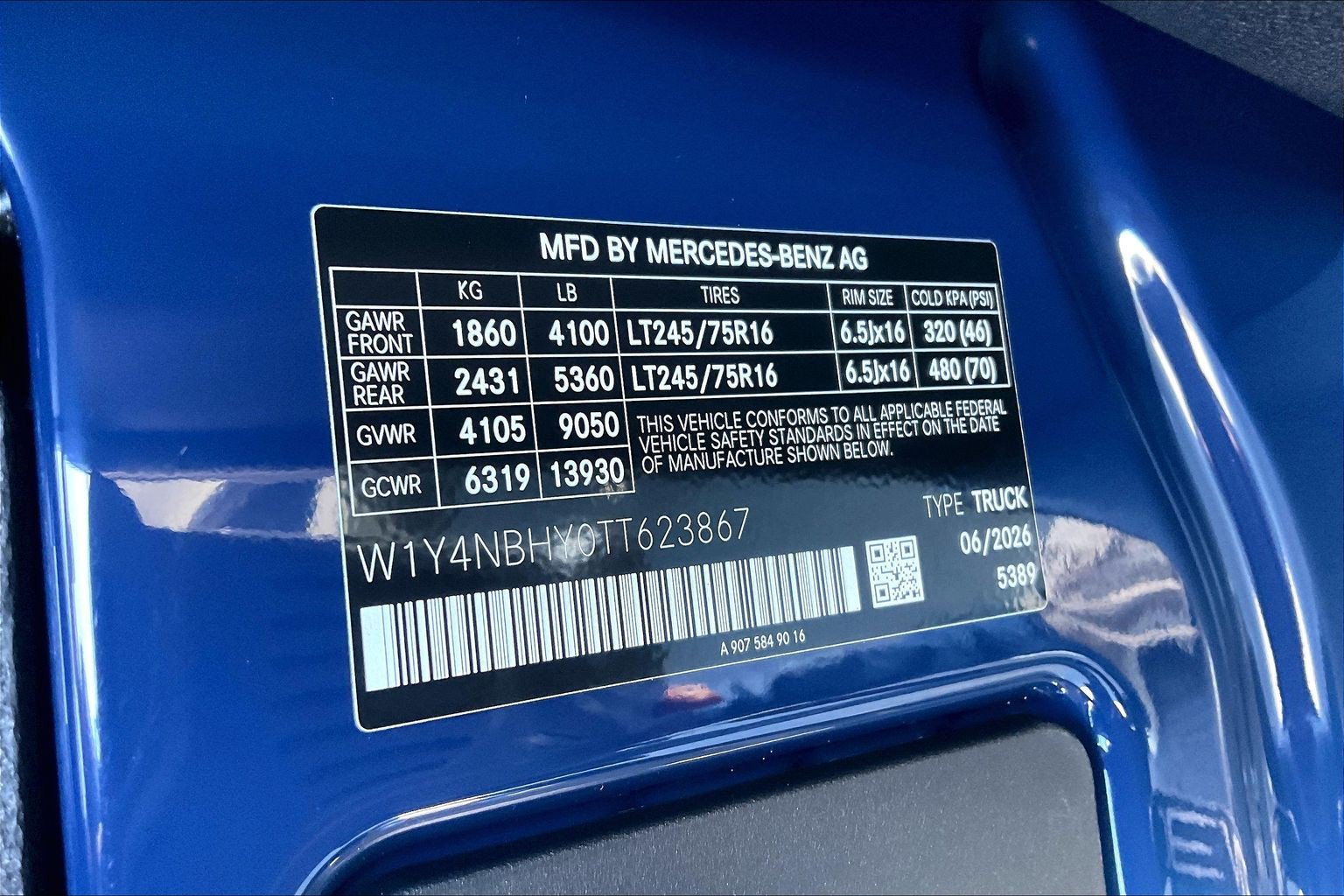 New 2026 Steel Blue Mercedes-Benz Cargo 144 WB image 19