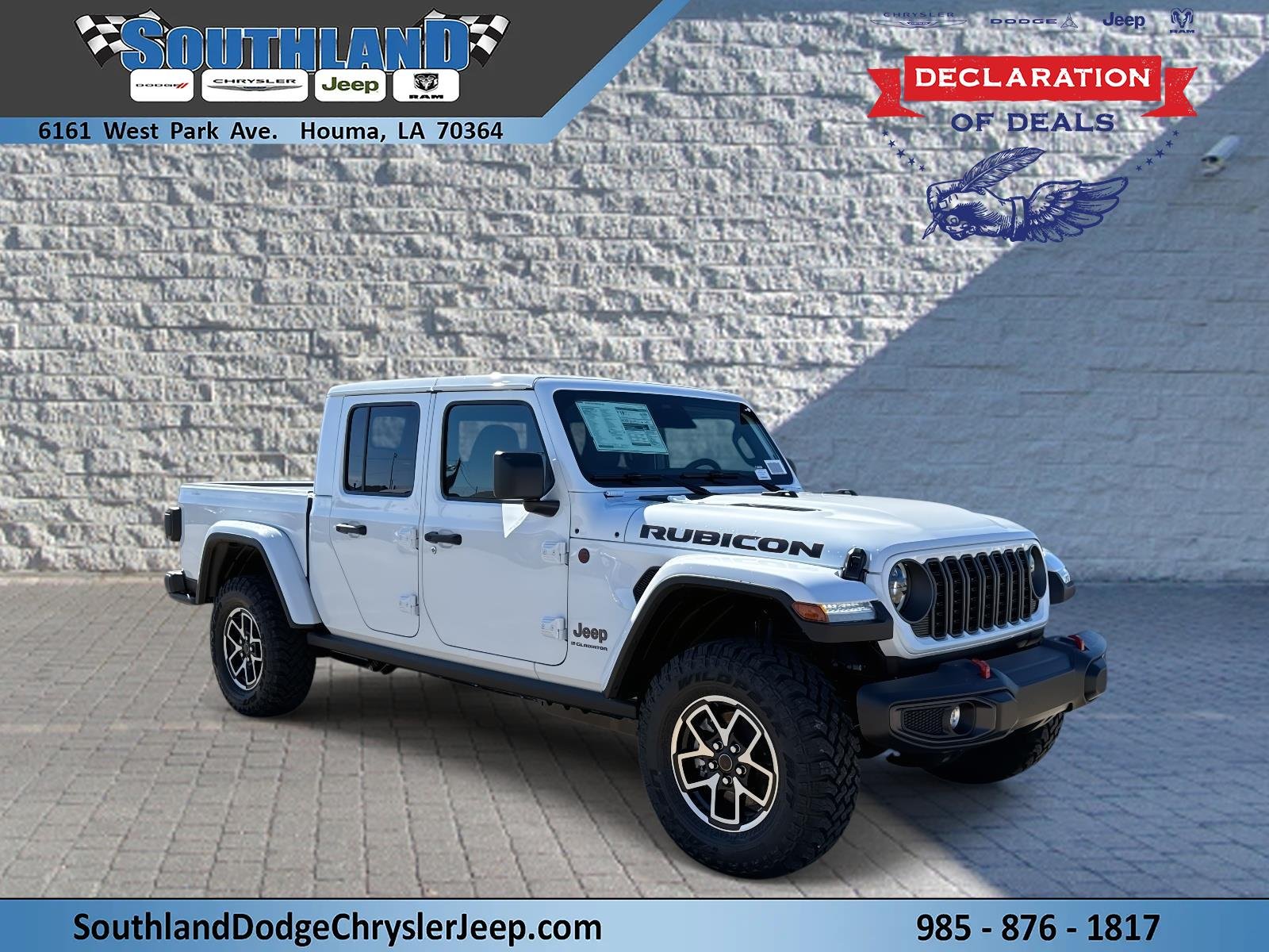New 2026 Bright White Clear-Coat Exterior Paint Jeep Rubicon image 1
