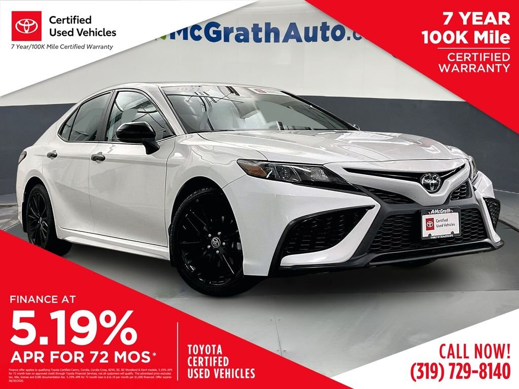 Used 2021 White Toyota SE Nightshade image 1