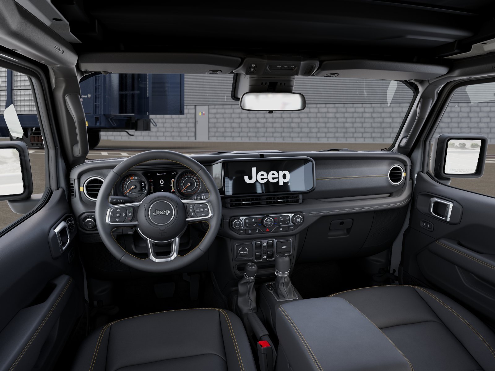 New 2026 Bright White Clear-Coat Exterior Paint Jeep Sahara image 8
