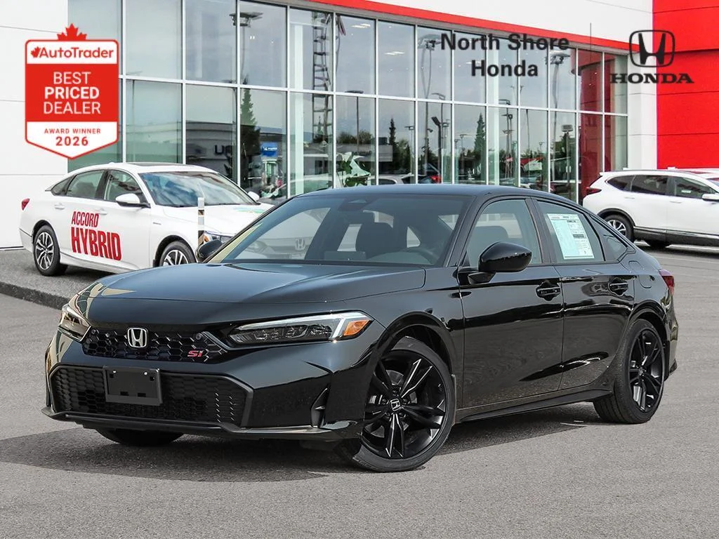 New 2026 Crystal Black Pearl Honda Si Shift into something special. image 1