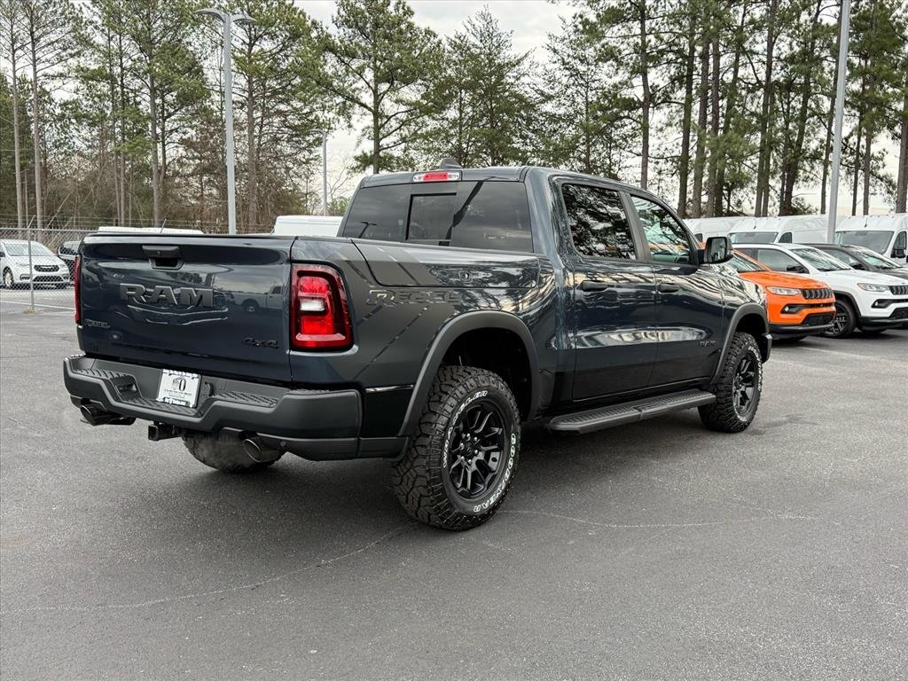 New 2026 Forged Blue Metallic Exterior Paint RAM Rebel Crew Cab 4x4 5