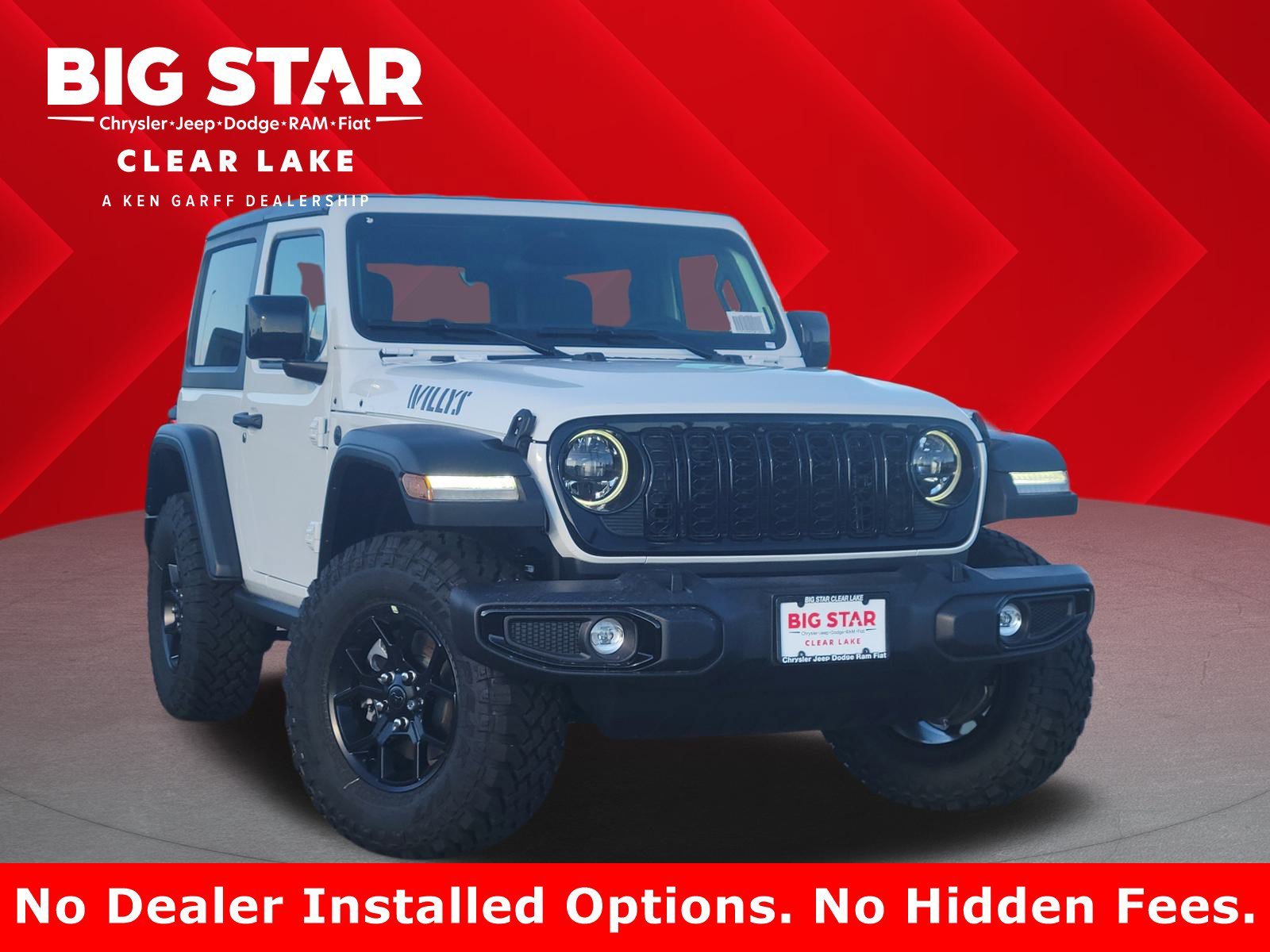 New 2026 Bright White Clearcoat Jeep Willys image 1