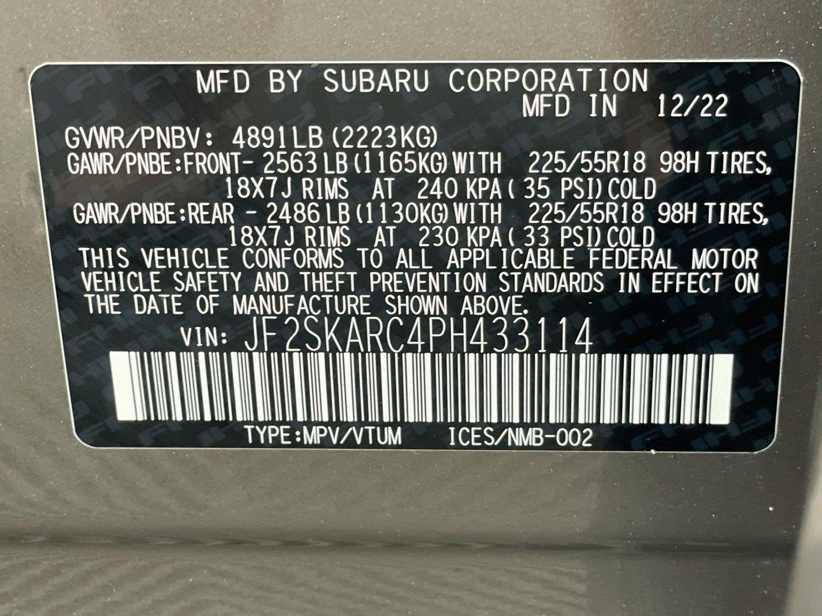Certified Used 2023 Brilliant Bronze Metallic Subaru Touring image 36