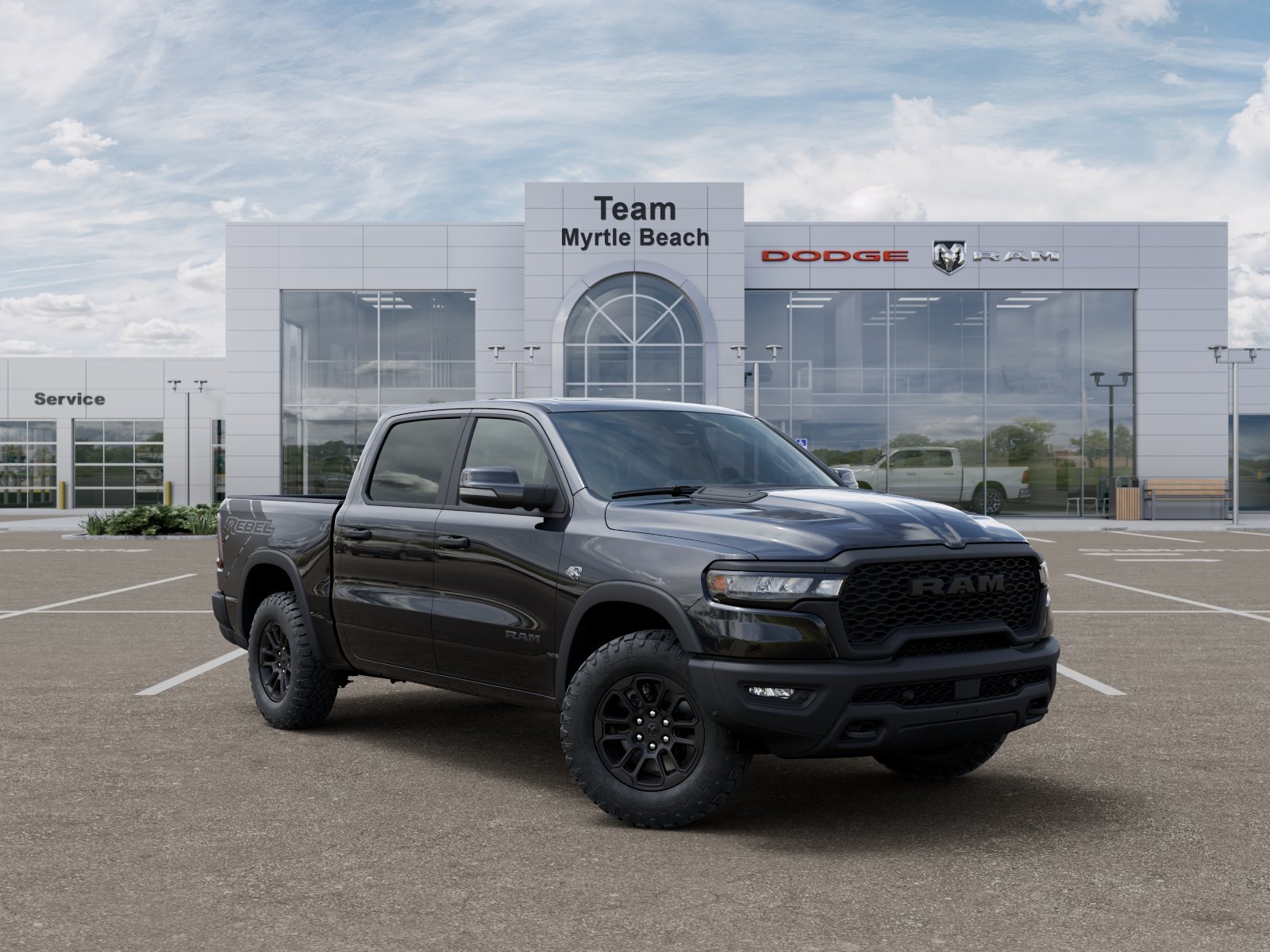 New 2026 Diamond Black Crystal Pearl-Coat Exterior Paint RAM Rebel image 27