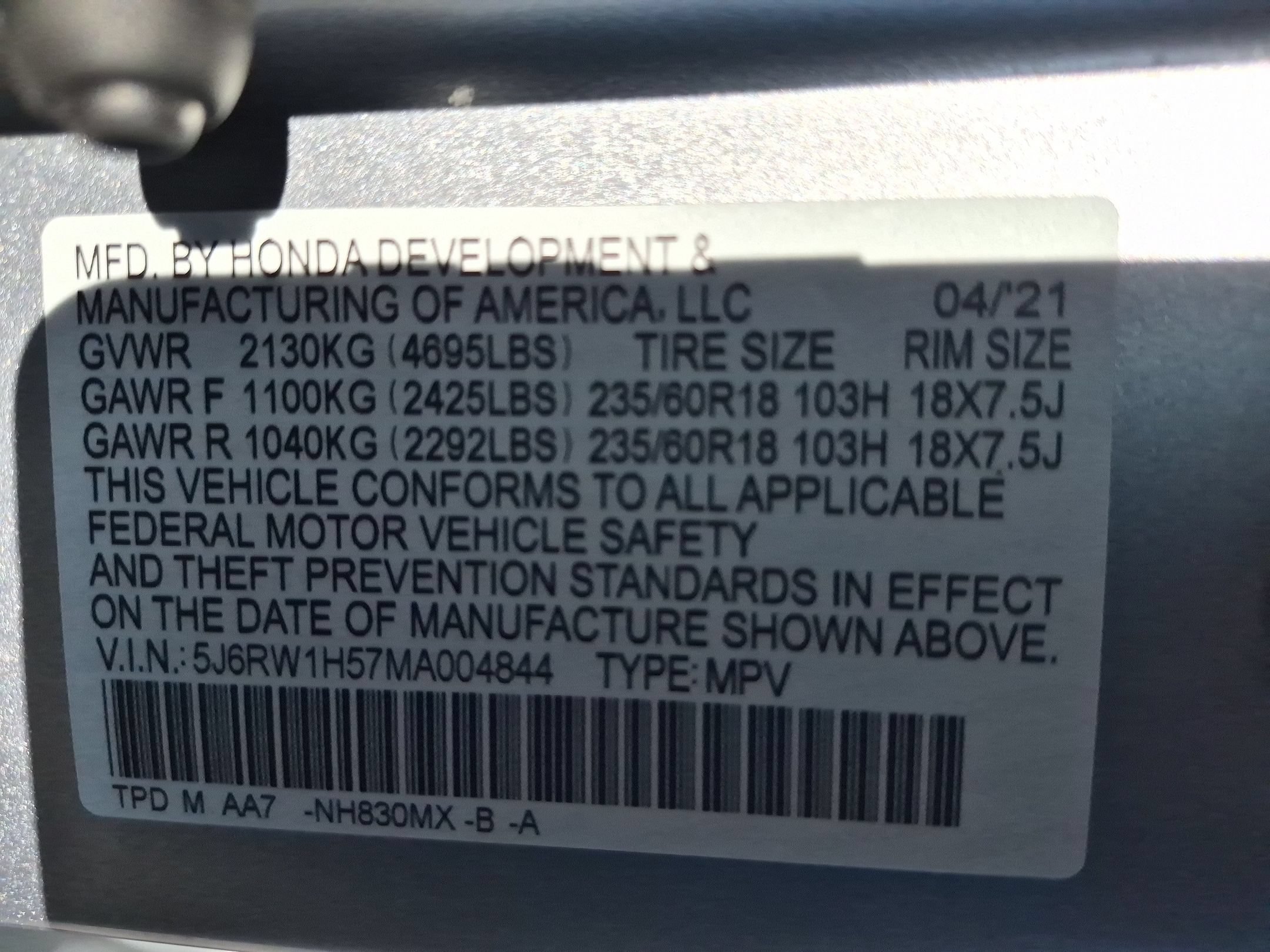 Used 2021 Silver Honda EX image 34