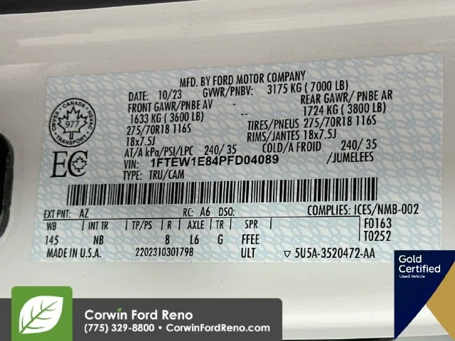Certified Used 2023 Star White Ford Tremor image 37