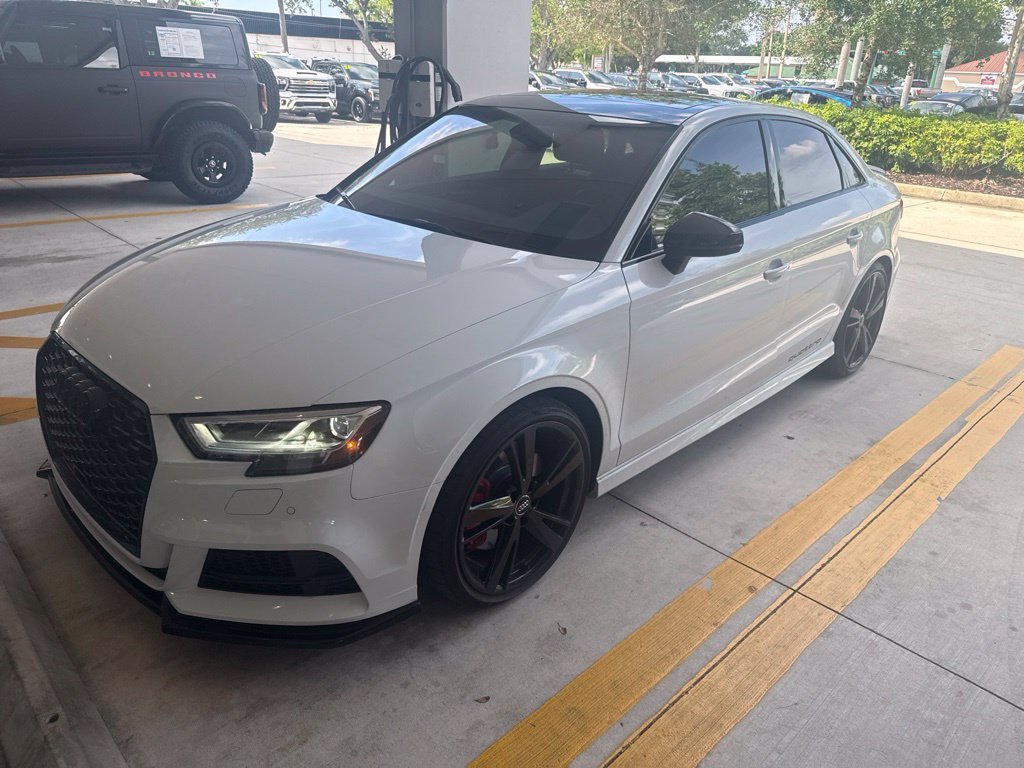Used 2017 Glacier White Metallic Audi Premium Plus image 3