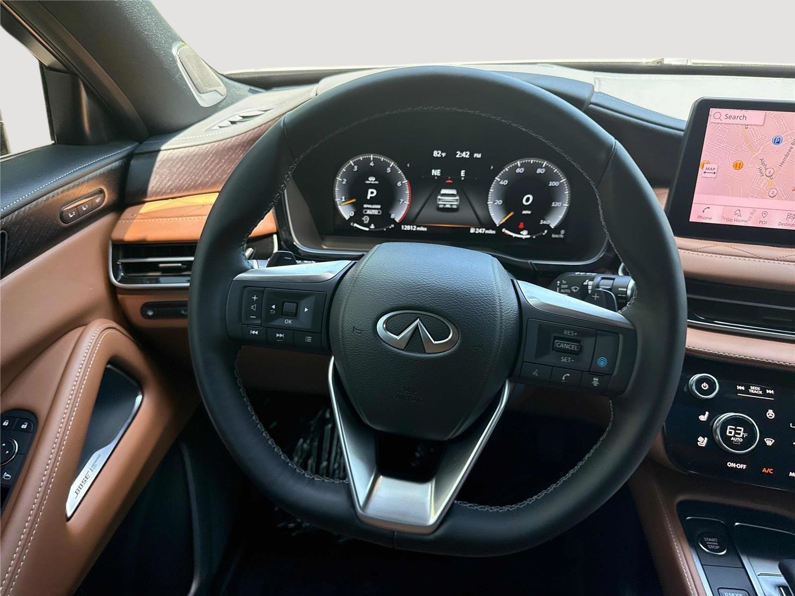 Used 2025 Harbor Gray/Obsidian Black INFINITI AUTOGRAPH image 17