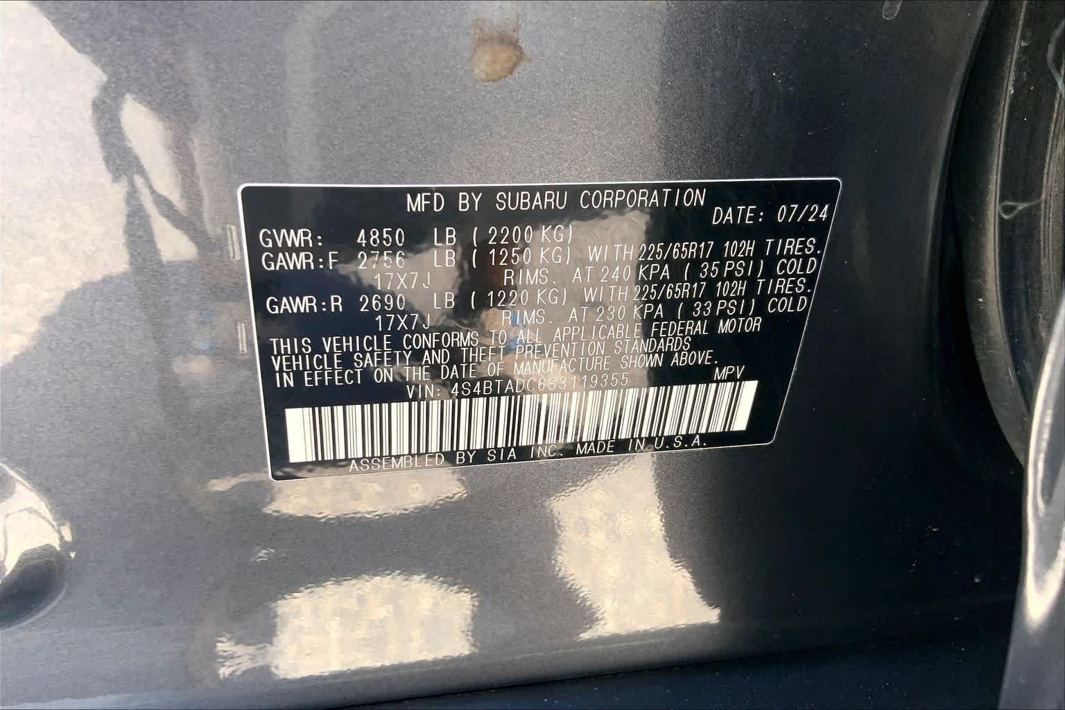 Used 2025 Magnetite Gray Metallic Subaru Premium image 31