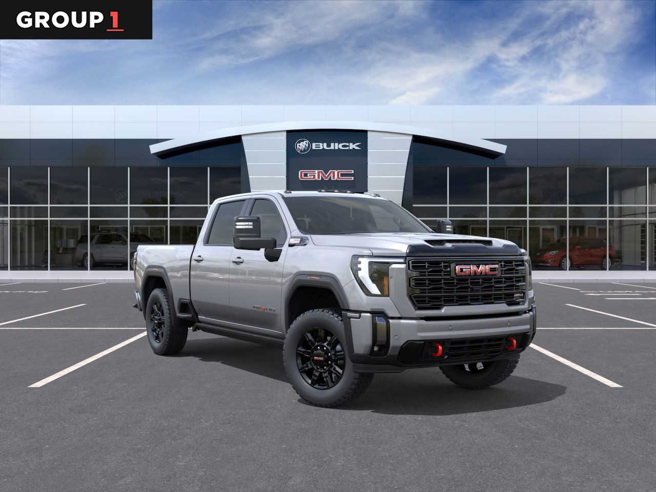 Sterling Metallic 2026 GMC Sierra 2500HD AT4 Crew Cab 4WD Pickup Truck Four-Wheel Drive Automatic