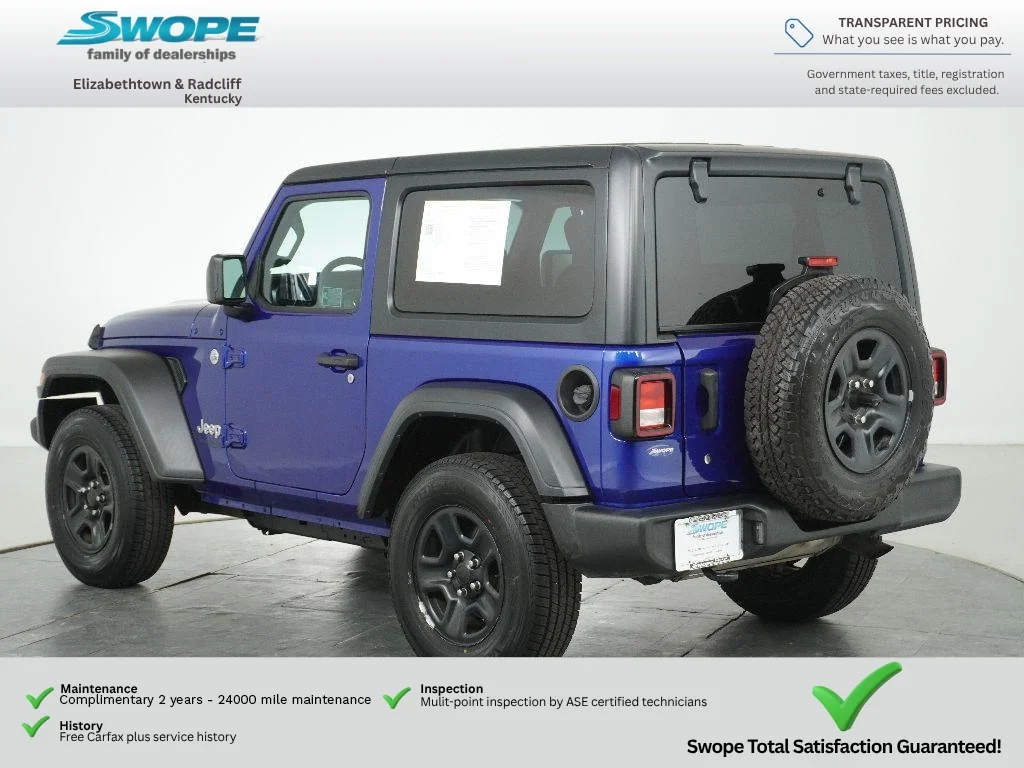 Used 2018 Ocean Blue Metallic Clearcoat Jeep Sport image 5
