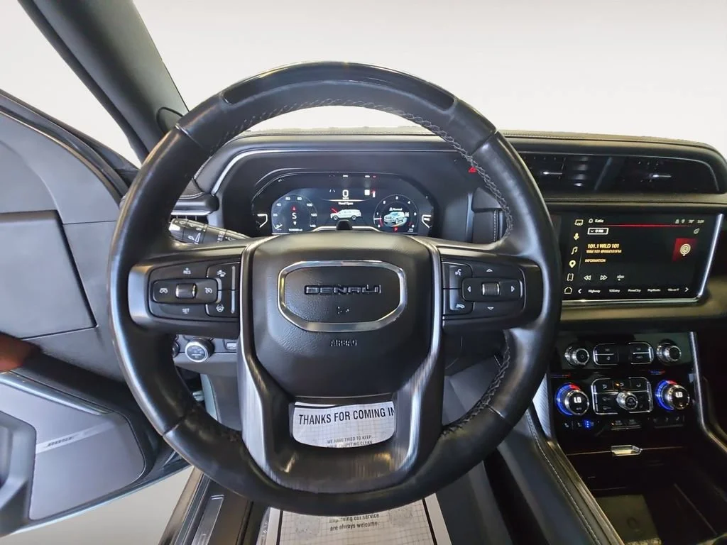 Used 2023 FROSTED PINE METALLIC GMC Denali Ultimate image 19