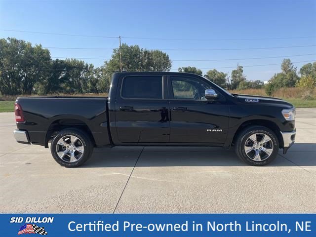 Used 2023 Diamond Black Crystal Pearl Coat Ram Laramie image 3