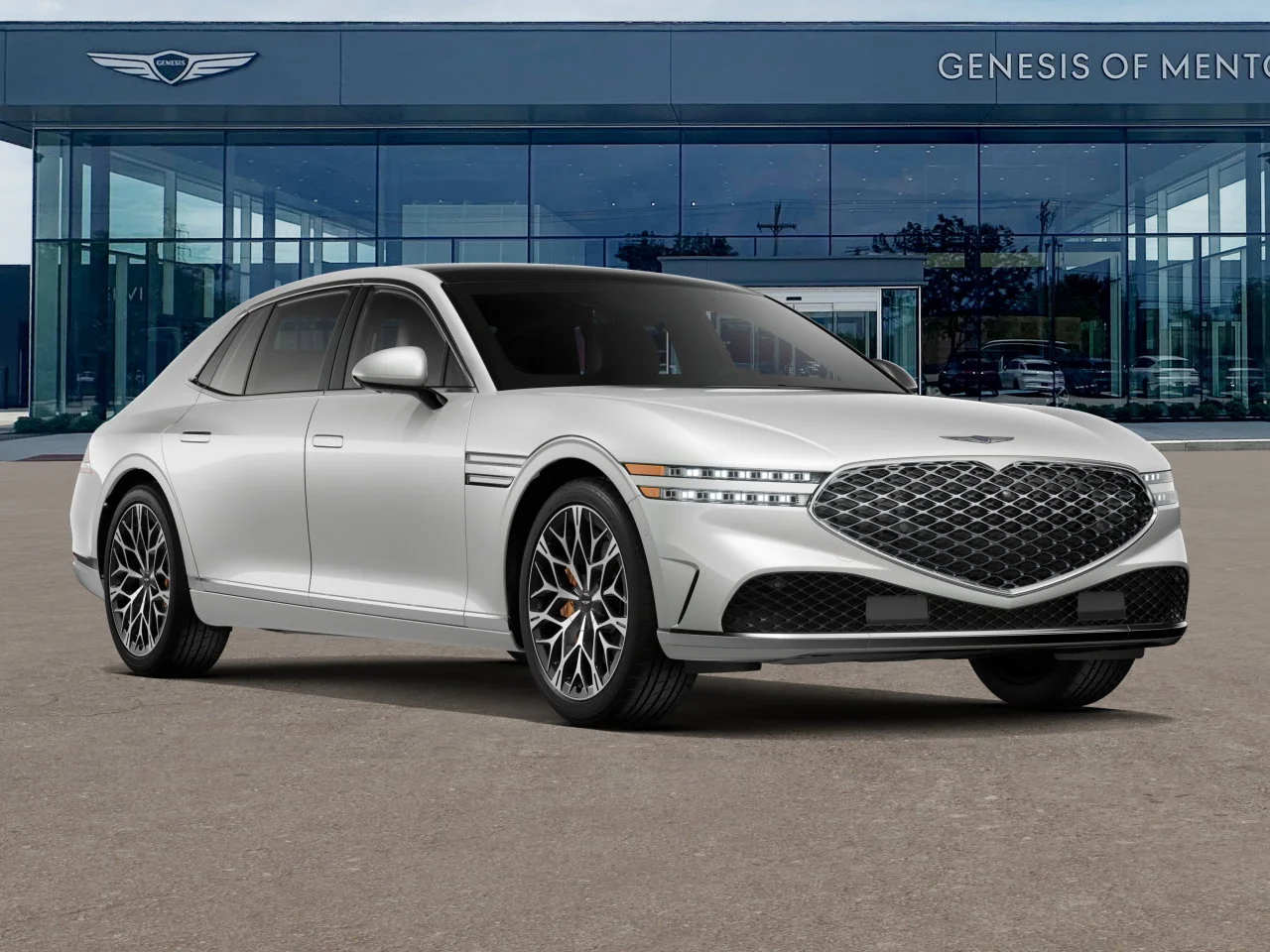 New 2026 Uyuni White Pearl Genesis 3.5T E-SC MHEV AWD image 2