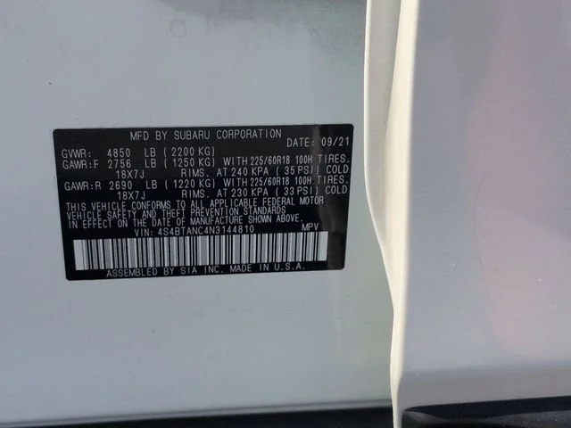 Used 2022 White Subaru Limited image 41