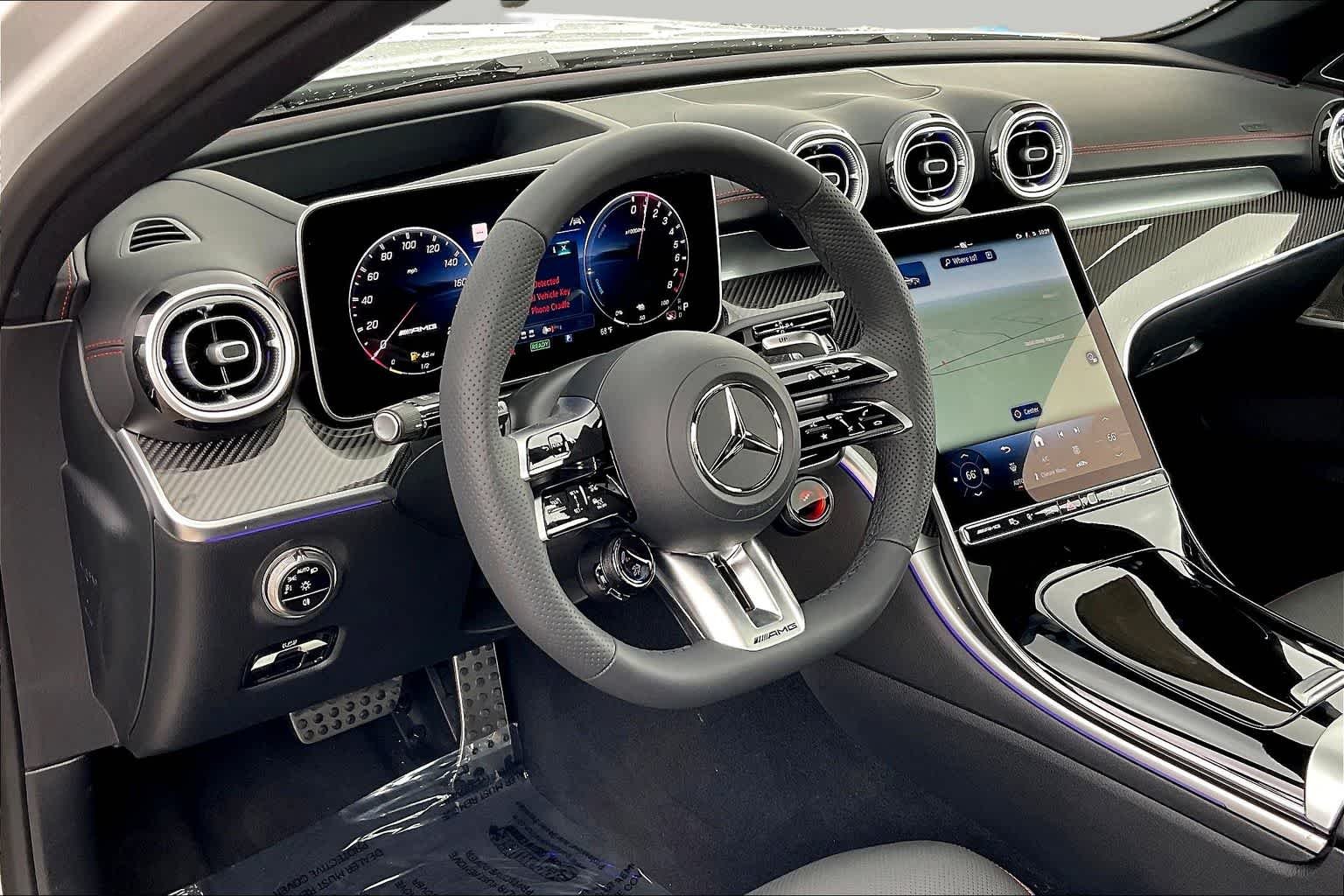 New 2026 MANUFAKTUR Moonlight White Metallic Mercedes-Benz AMG® C 63 S E Performance Sedan image 9