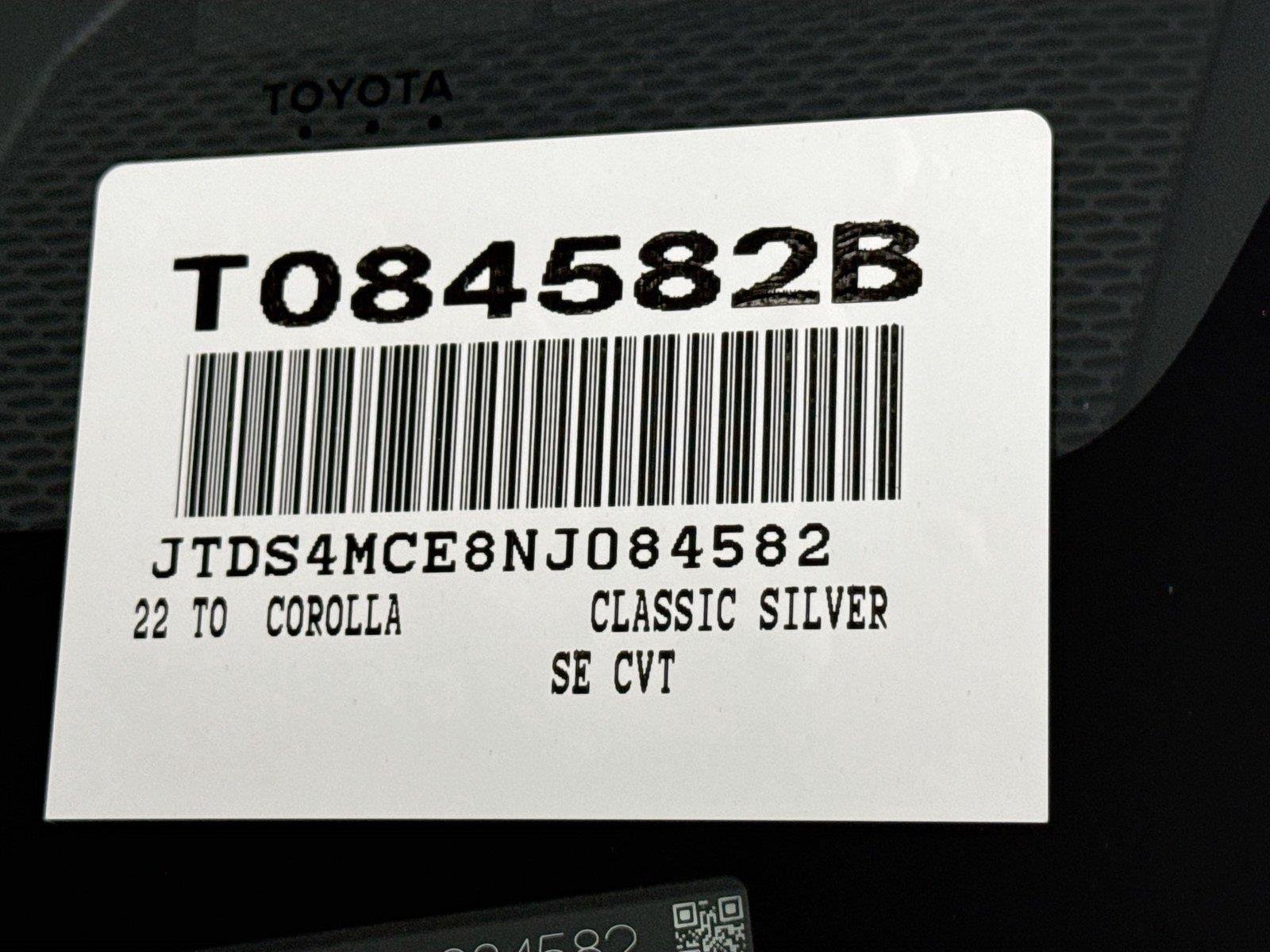 Certified Used 2022 Classic Silver Metallic Toyota SE image 40