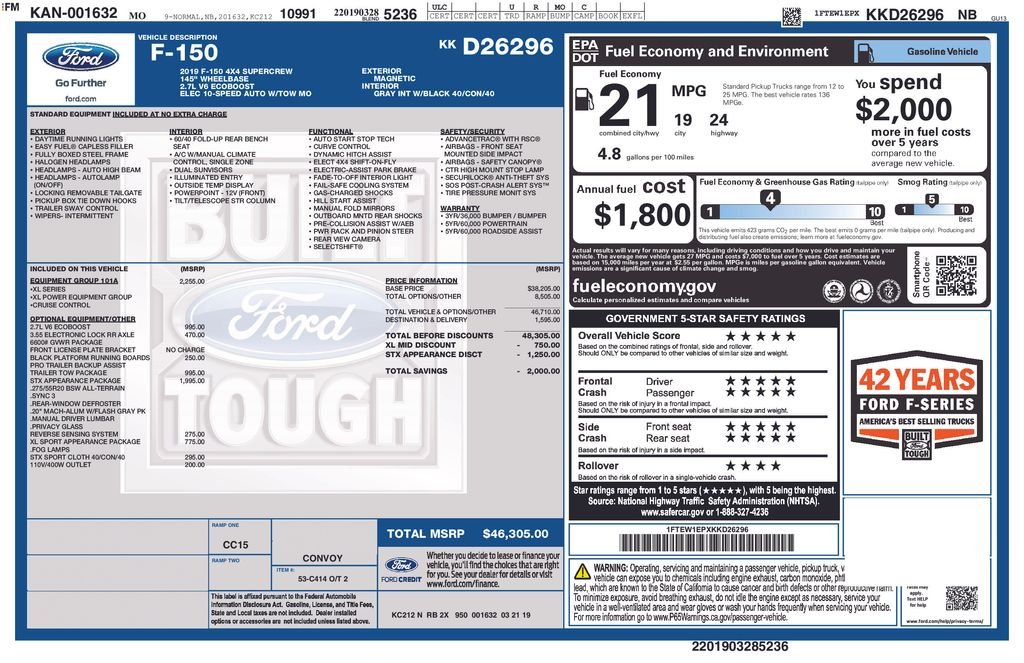Used 2019 Gray Ford XL image 33