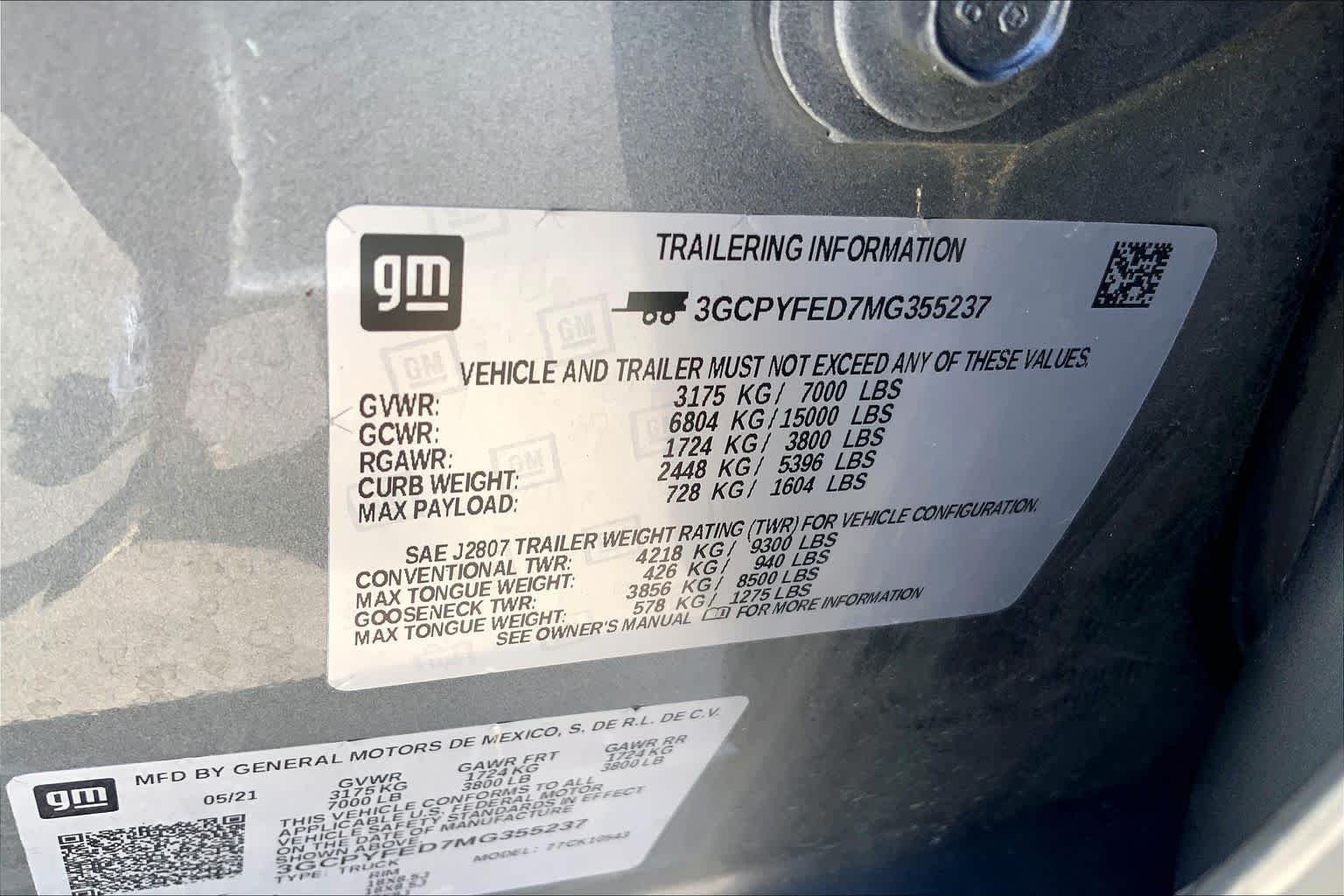 Used 2021 Satin Steel Metallic Chevrolet LT Trail Boss image 35