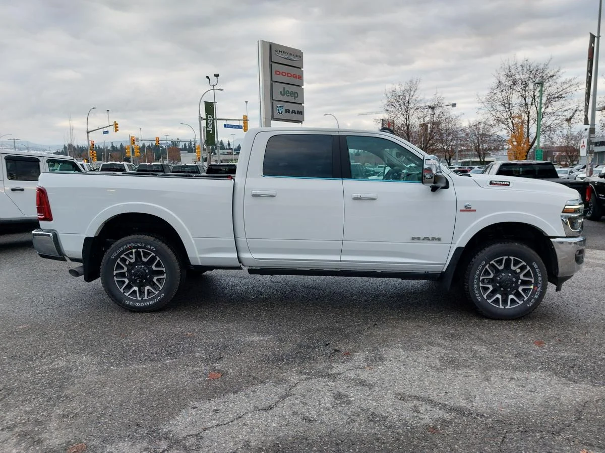 New 2026 White RAM Limited Longhorn 4x4 Crew Cab 6