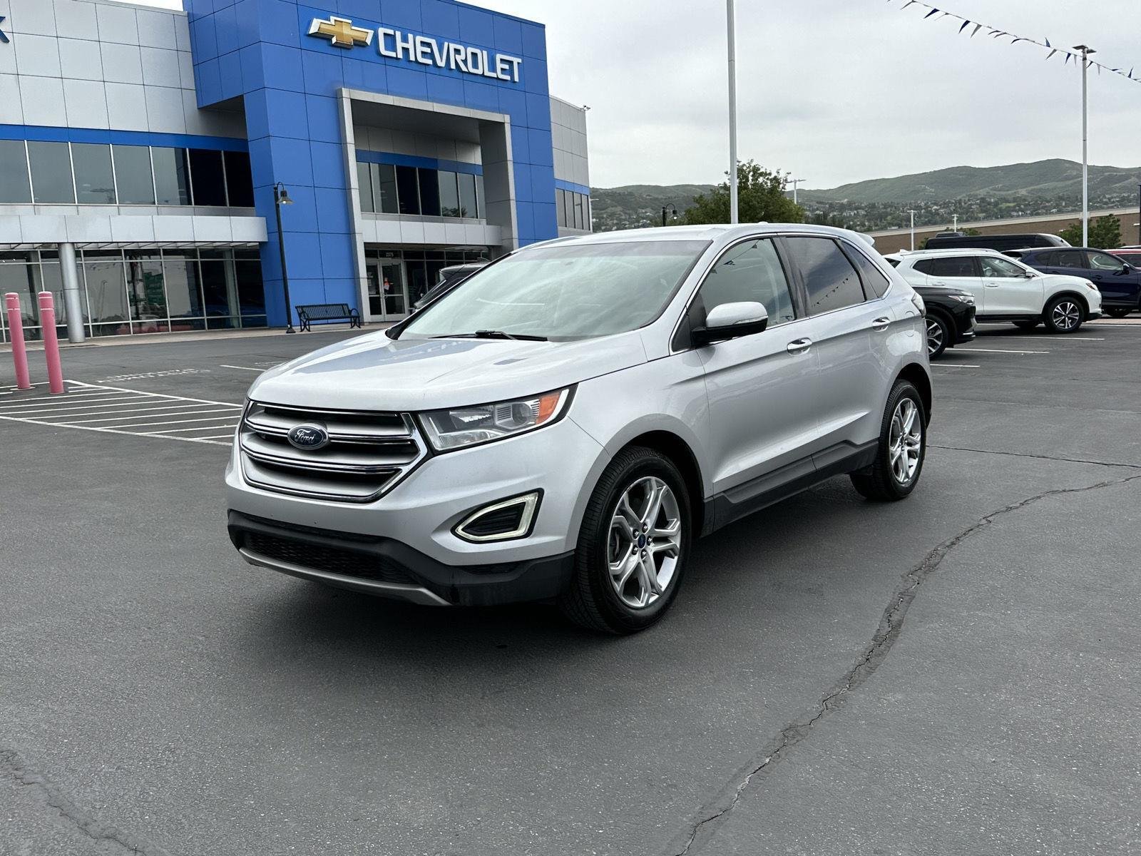 Used 2015 Ford Edge Titanium with VIN 2FMTK4K92FBB51046 for sale in Woods Cross, UT