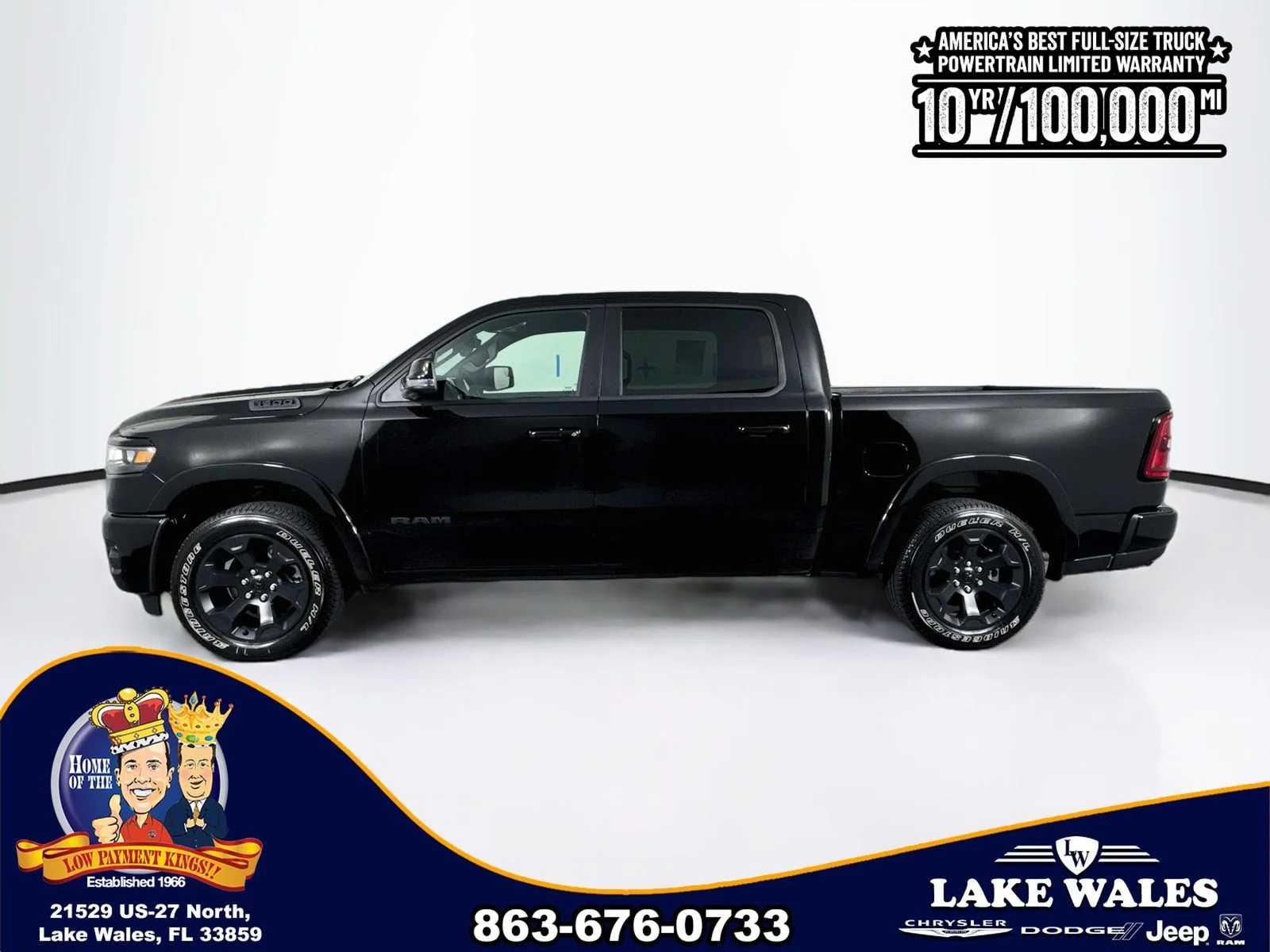 New 2026 Diamond Black Crystal Pearlcoat RAM Big Horn/Lone Star image 4