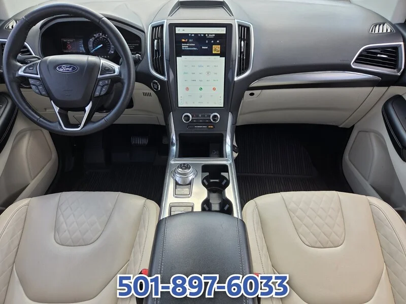 Used 2023 White Metallic FORD TITANIUM AWD image 12