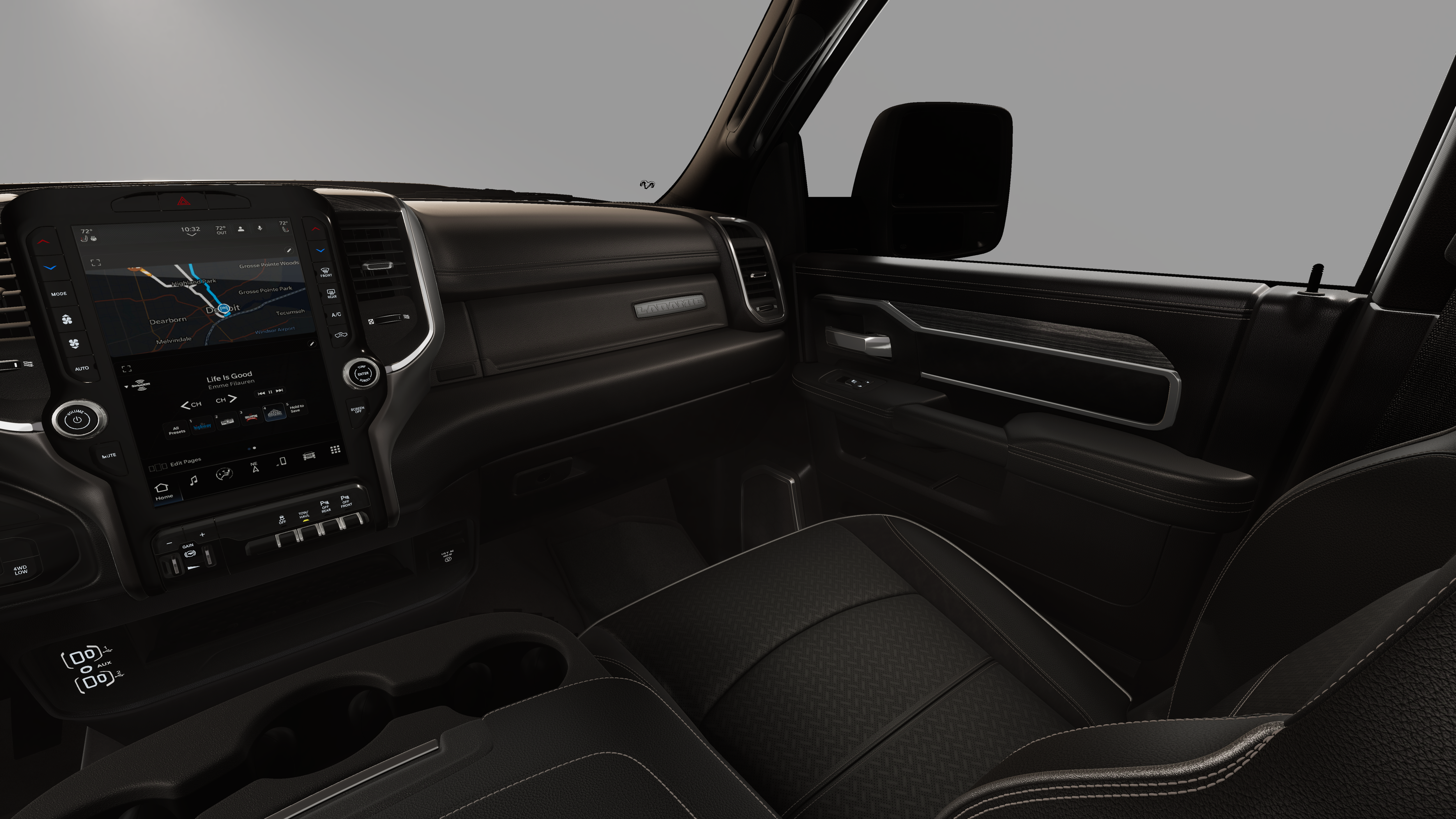 New 2026 Diamond Black Crystal Pearl-Coat Exterior Paint RAM LARAMIE image 19