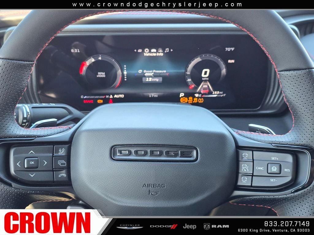 New 2026 Diamond Black Crystal Pearlcoat Dodge Scat Pack Plus image 14