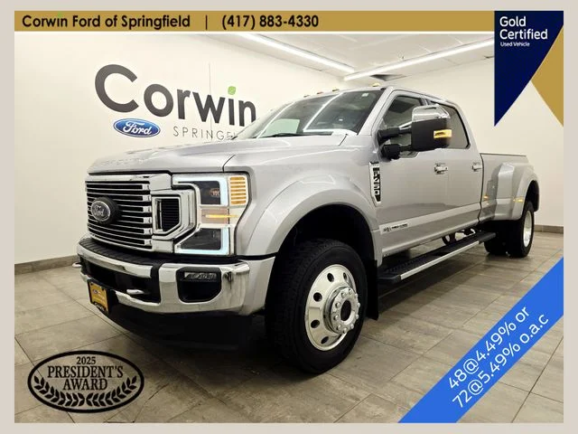 Certified Used 2021 Iconic Silver Metallic Ford Lariat image 1
