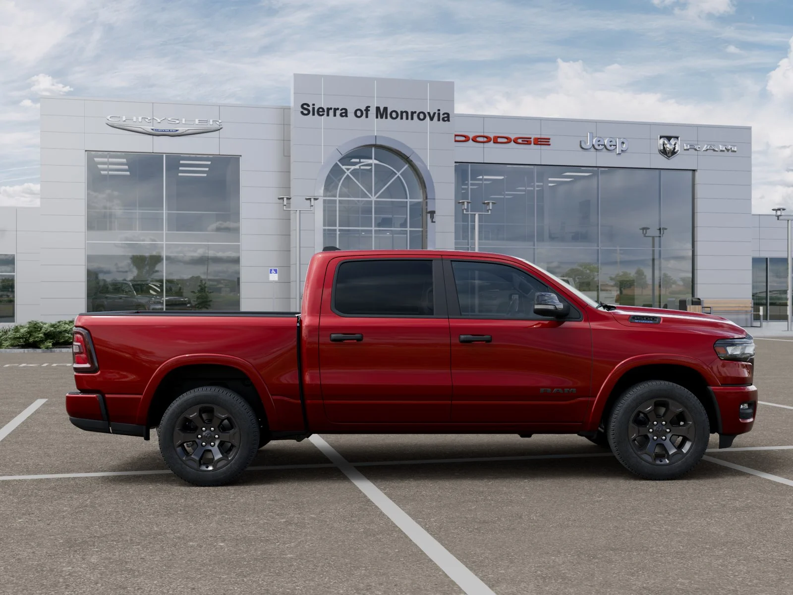New 2026 Molten Red Pearl-Coat Exterior Paint RAM Big Horn/Lone Star image 52