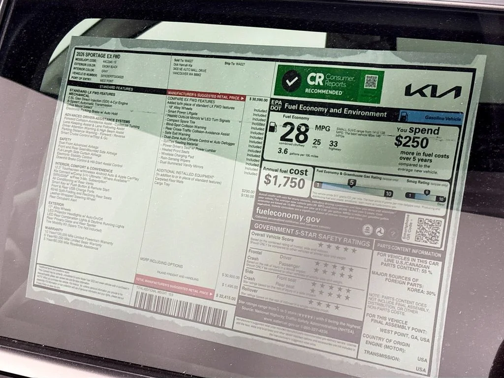 New 2026 Ebony Black Kia EX image 23