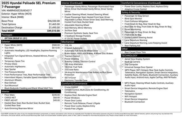 Certified Used 2025 White Hyundai SEL Premium image 23