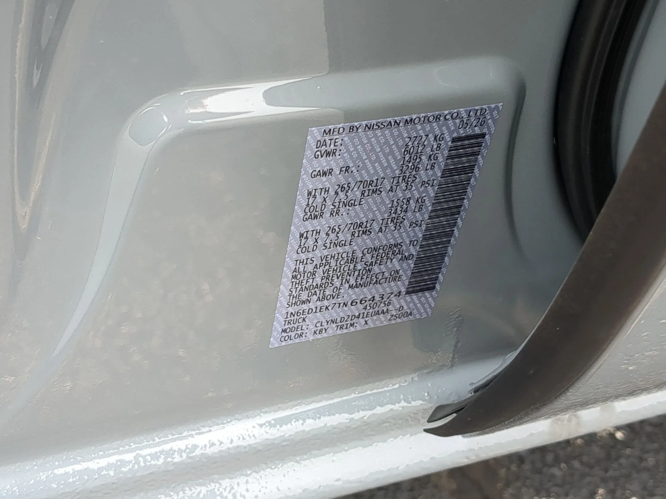 New 2026 Boulder Gray Pearl Nissan Crew Cab PRO-4X® image 34