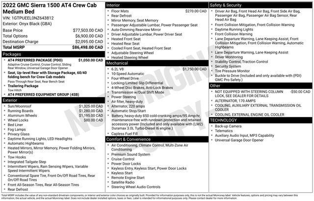 2022 GMC Sierra AT4 4WD Crew Cab Short Box's photo