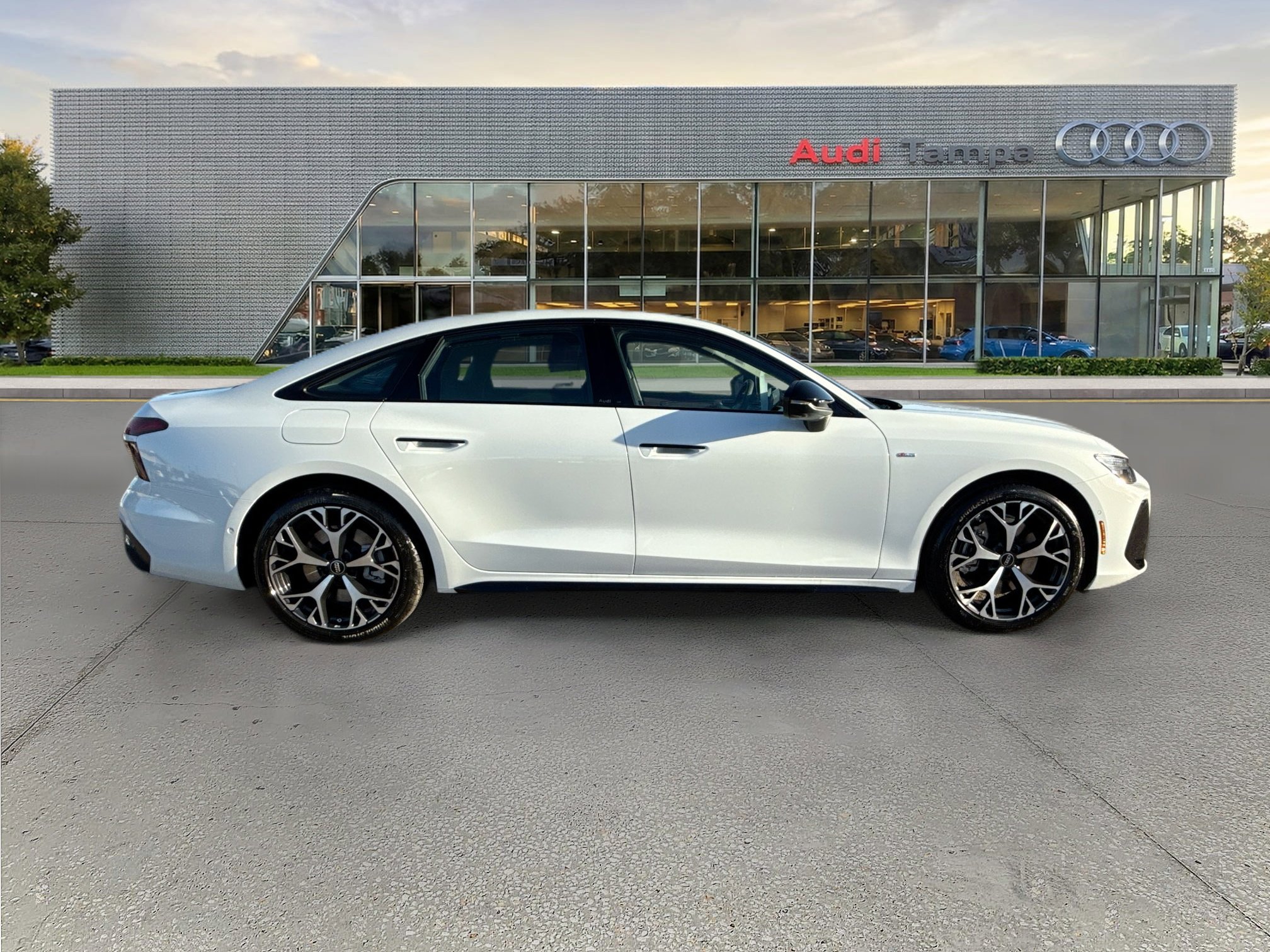 New 2026 Glacier White Metallic Audi Premium Plus image 2