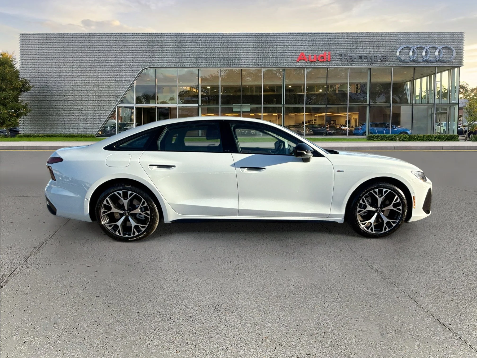New 2026 Glacier White Metallic Audi Premium Plus image 2