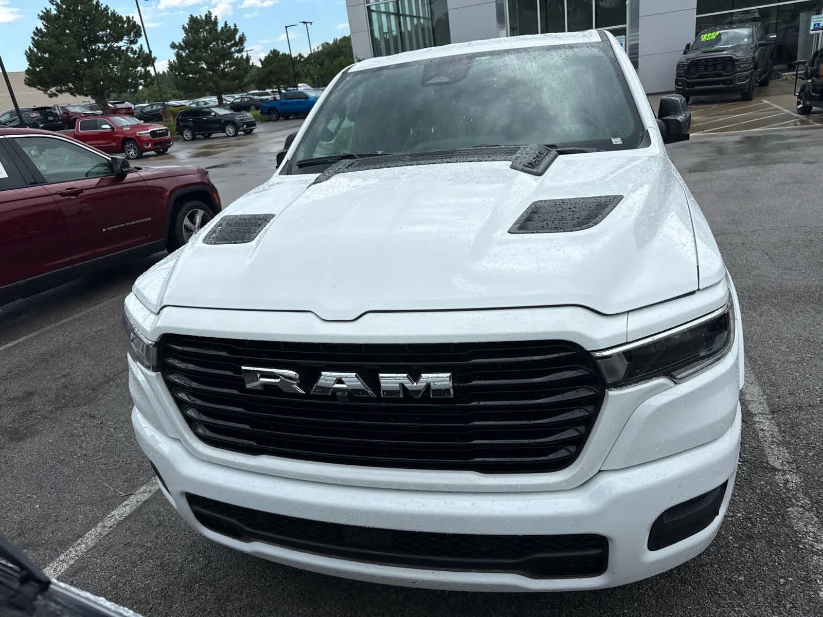 Used 2025 Bright White Clearcoat Ram Laramie image 2