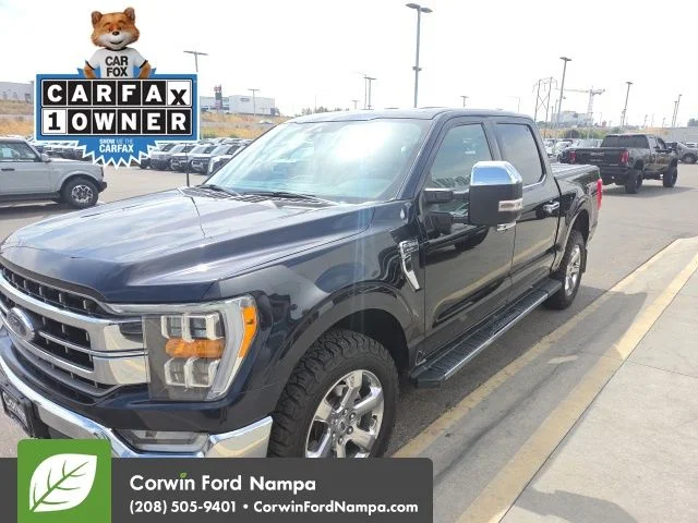 Used 2021 Blue Ford Lariat image 1