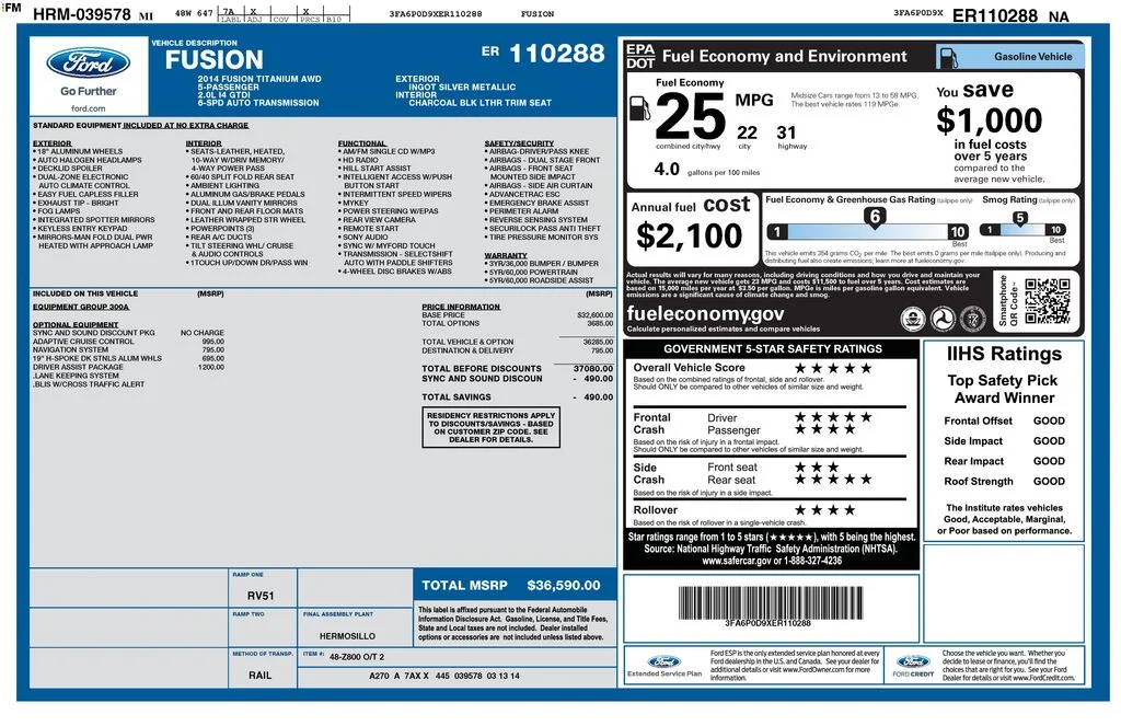 Used 2014 Silver Ford Titanium image 9