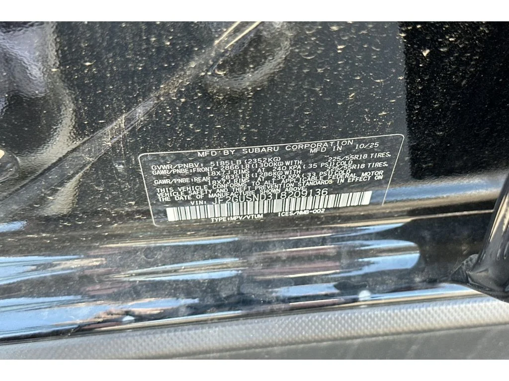 New 2026 CRYSTAL BLACK SILICA Subaru Limited Hybrid image 25