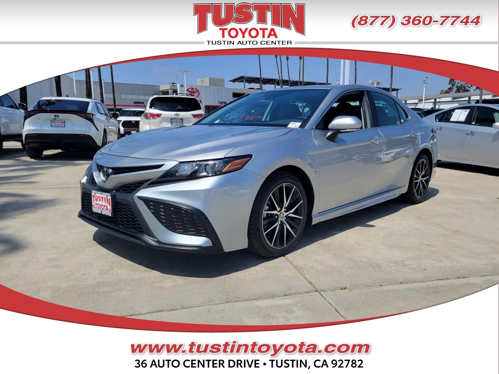 Certified Used 2024 Silver Toyota SE image 1