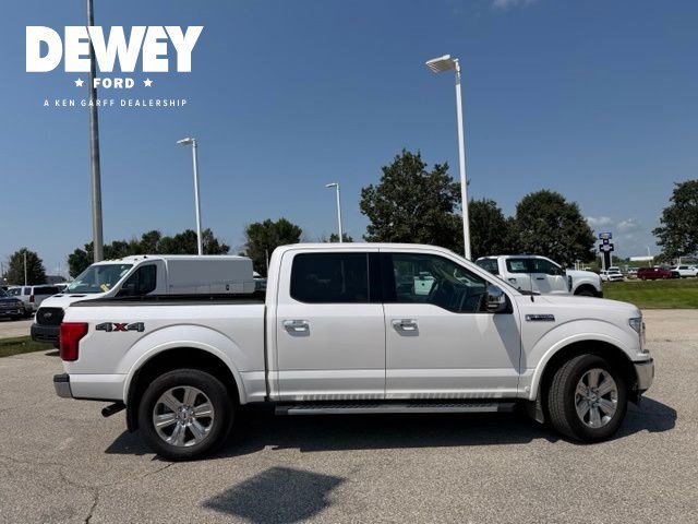 Used 2019 White Platinum Clearcoat Metallic Ford LARIAT image 6