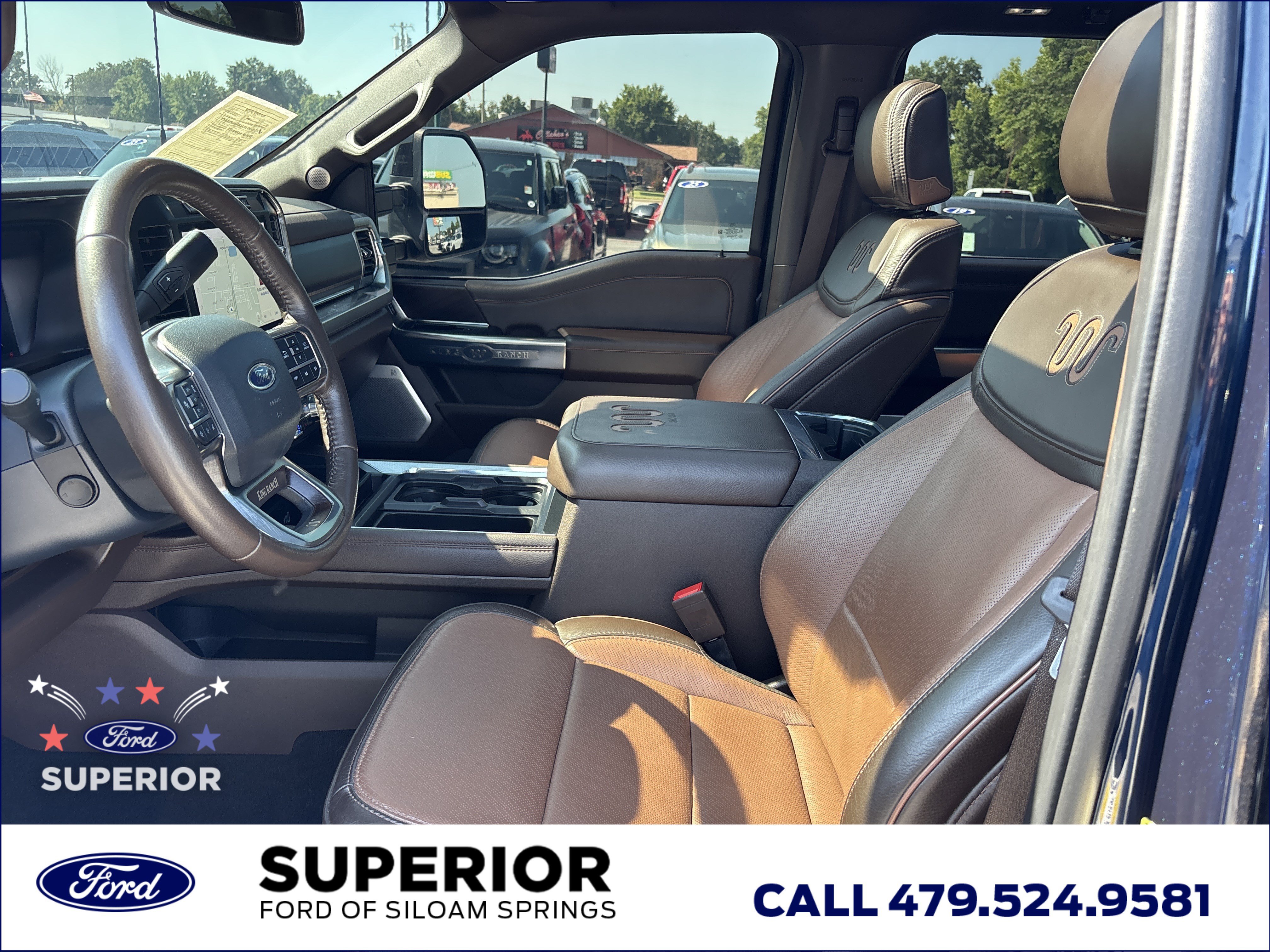 Used 2024 Antimatter Blue Metallic Ford King Ranch CrewCab 4WD image 21
