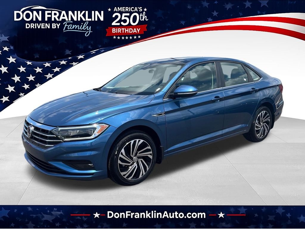 Used 2021 Blue Volkswagen SEL Premium image 1