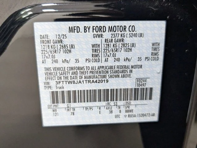 New 2026 Shadow Black Ford XLT image 21