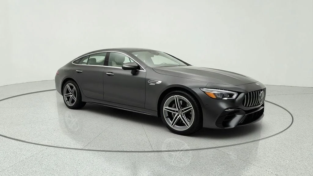 Used 2024 MANUFAKTUR Graphite Grey Magno Mercedes-Benz AMG® GT 53 4-Door Coupe w/ Executive Rear Seat & Driver Assist image 3