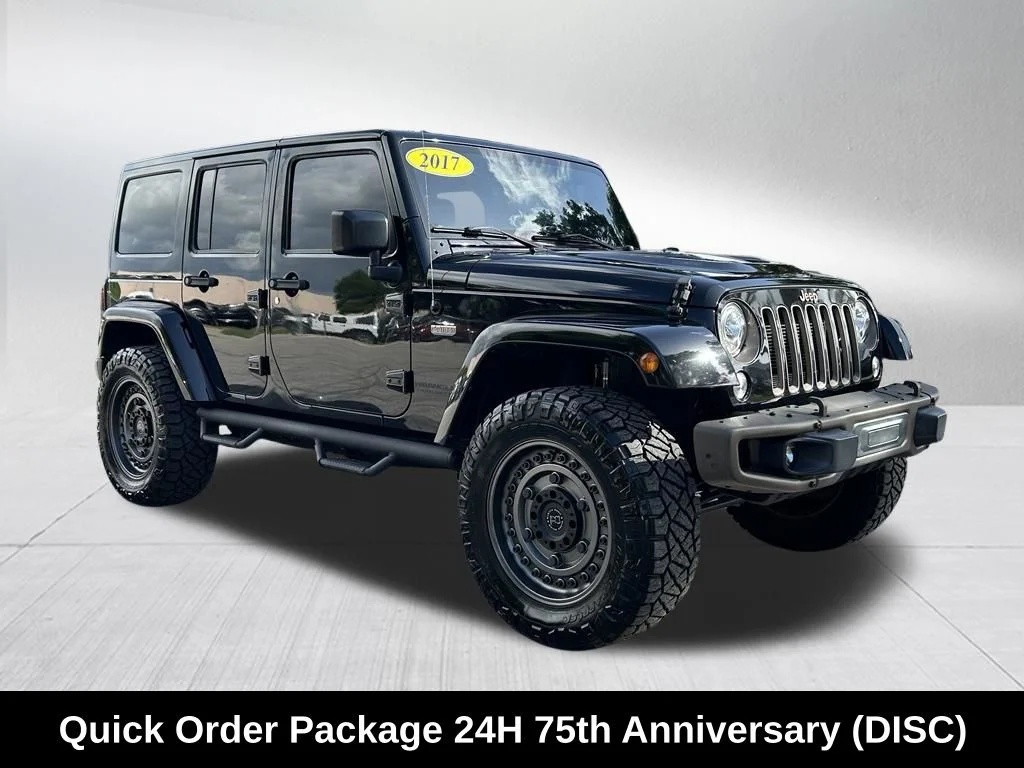 Certified Used 2017 Black Jeep Unlimited Sahara image 4